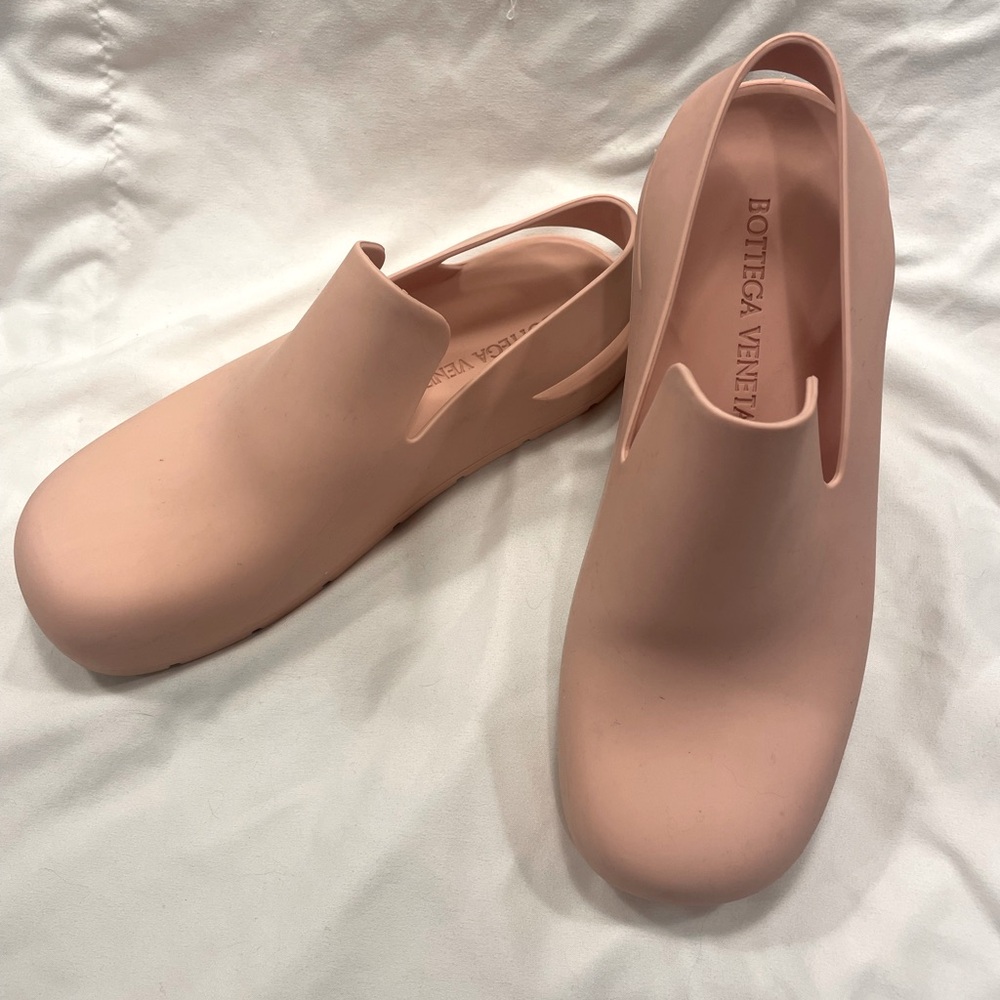 Bottega Veneta Rubber Slingback Mules